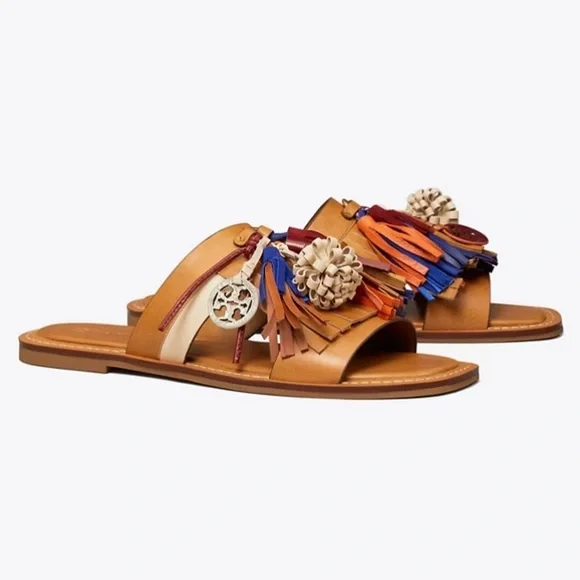 即送★TORY BURCH★Salinas Tassel Slide サンダル 即送☆TORY BURCH☆Salinas Tassel Slide サンダル (Tory Burch